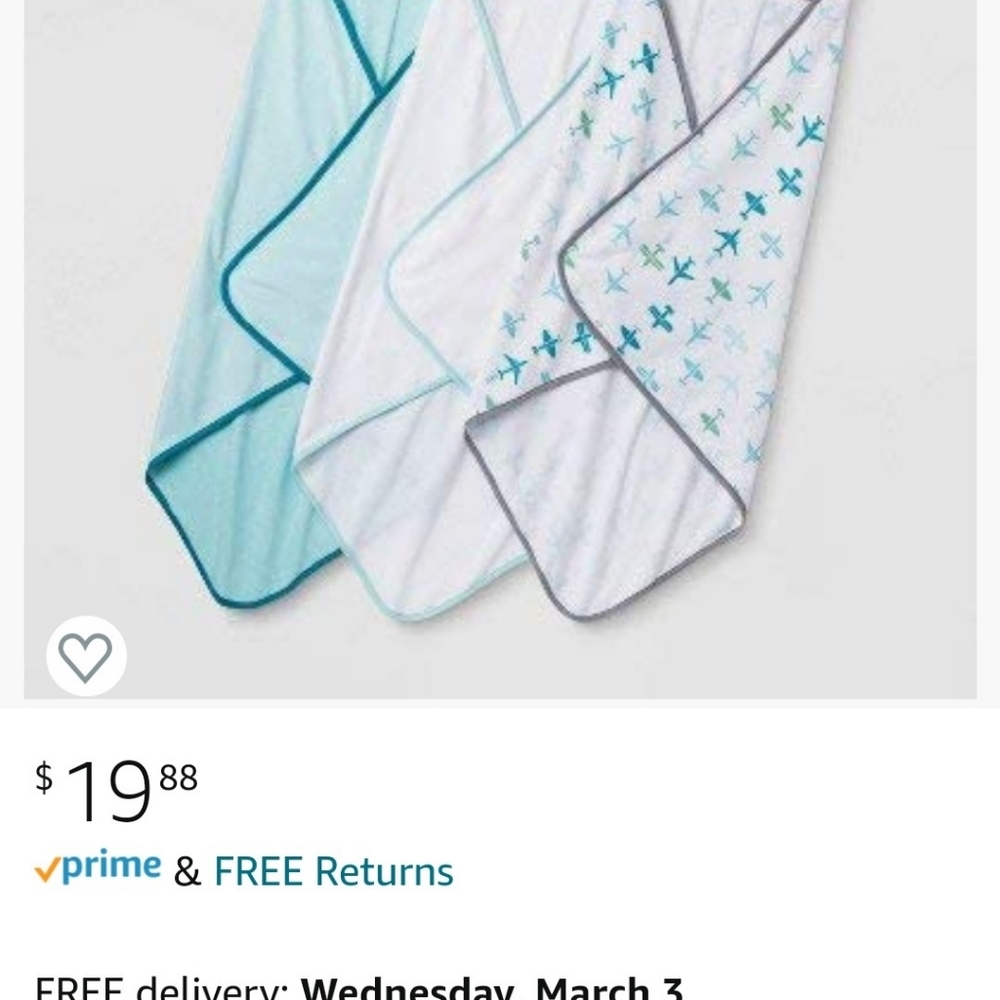 Hooded baby towel